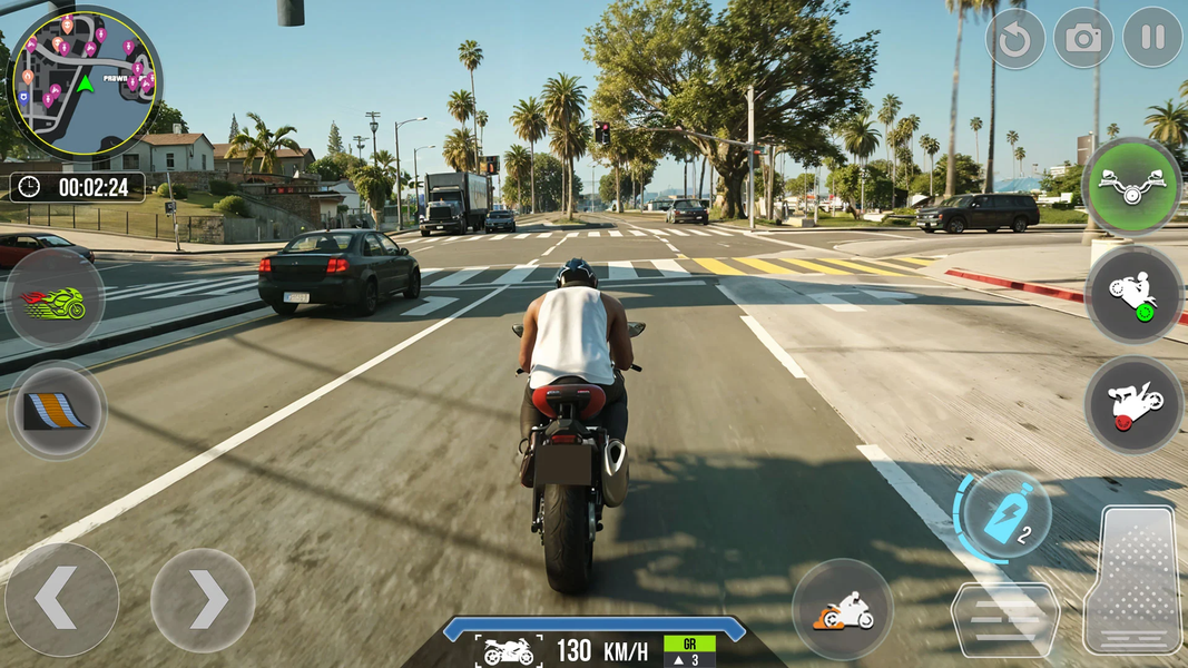 Real Bike Driving Racing Games - Gameplay image of android game