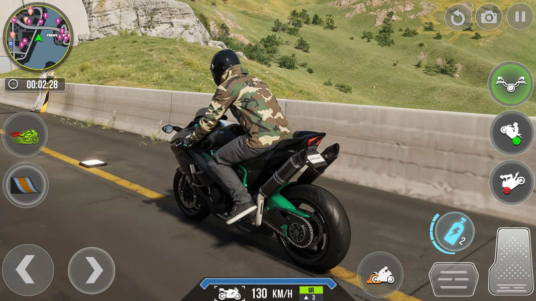 Real Bike Driving Racing Games - Gameplay image of android game