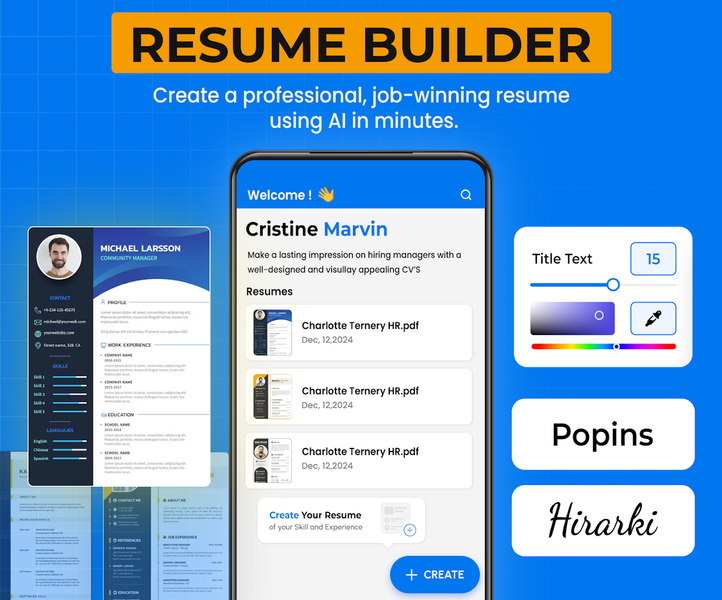 AI Resume Builder and CV Maker - Image screenshot of android app