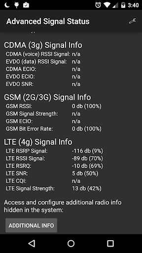 Advanced Signal Status - Image screenshot of android app