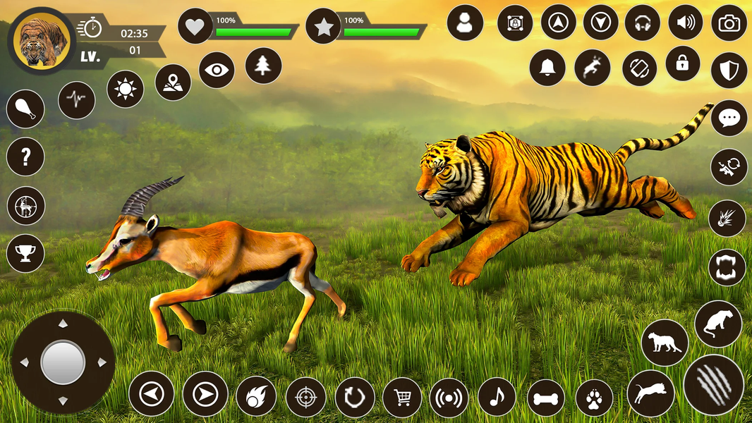 Wild Tiger Sim: Animal Games - عکس بازی موبایلی اندروید