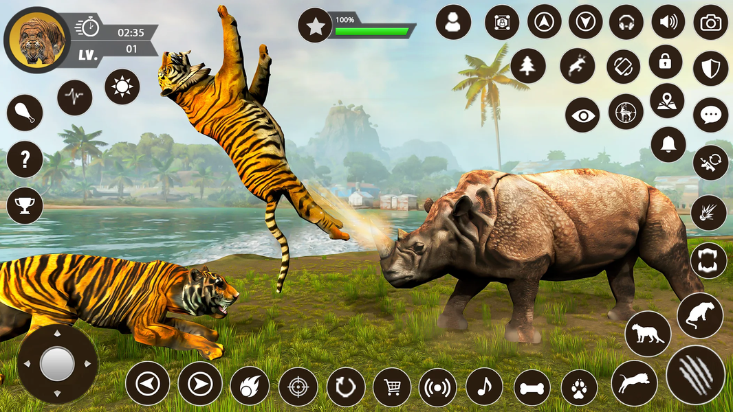 Wild Tiger Sim: Animal Games - عکس بازی موبایلی اندروید