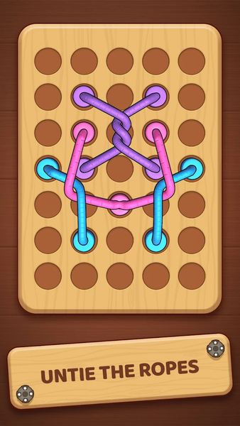 Tangle Rope Woody Puzzle - عکس بازی موبایلی اندروید