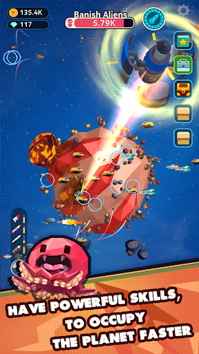 Planet Overlord - Gameplay image of android game