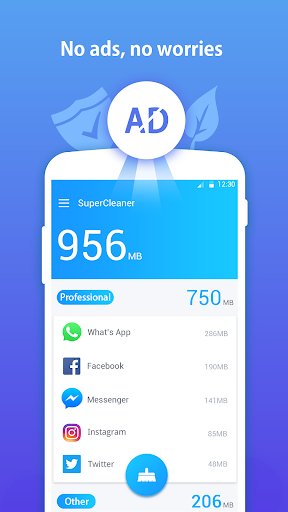 Super Cleaner-Professional Phone Clean & Boost App - عکس برنامه موبایلی اندروید
