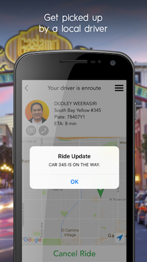 RideYellow - Your taxi app - عکس برنامه موبایلی اندروید