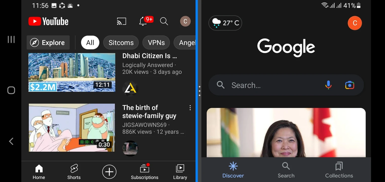 Split Screen Launcher - Image screenshot of android app