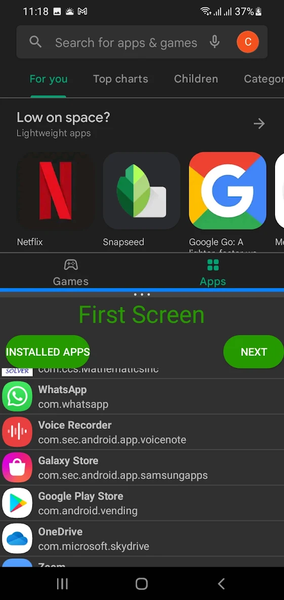 Split Screen Launcher - Image screenshot of android app