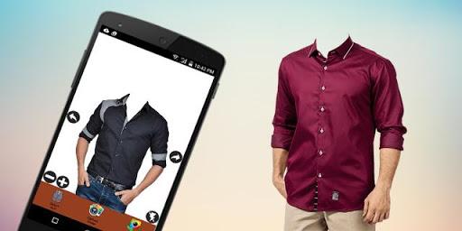 Men Formal Shirt Photo Suit - Image screenshot of android app