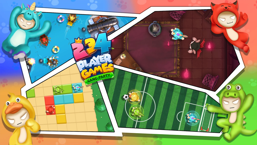 2 3 4 Player Games: Gang Party - Gameplay image of android game