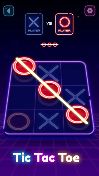 Tic Tac Toe - 2 Player XO - Gameplay image of android game