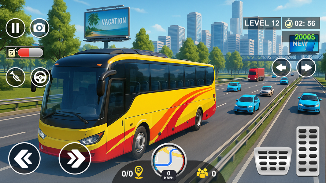 Bus Simulator City Bus Driving - Gameplay image of android game