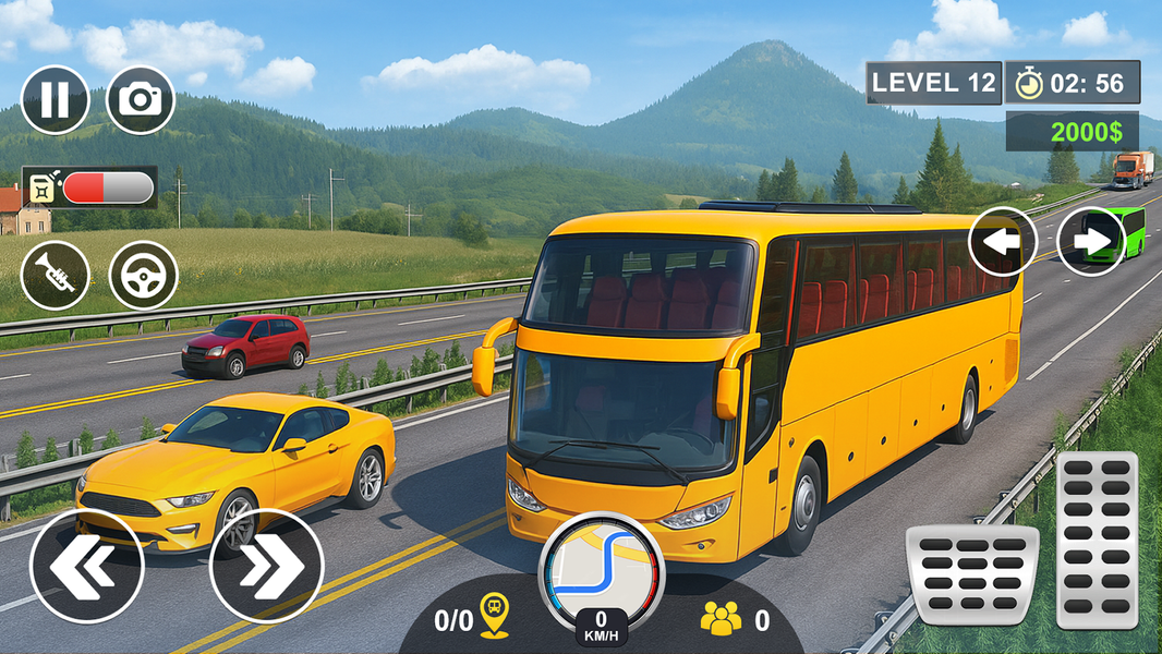 Bus Simulator City Bus Driving - Gameplay image of android game