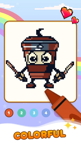 Pixel Coloring : Idiot Meme - عکس بازی موبایلی اندروید