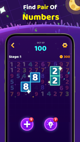 Number Match: Puzzle Game - Gameplay image of android game