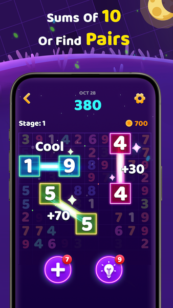 Number Match: Puzzle Game - Gameplay image of android game