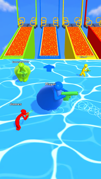 Water Race 3D - Squirt Gun - Gameplay image of android game