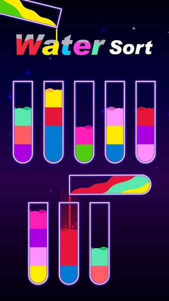 Water Sort Glow - Color Sort - عکس بازی موبایلی اندروید