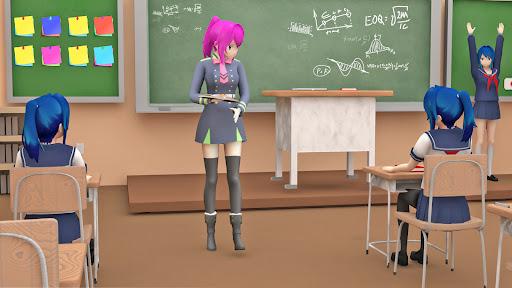 Anime School Teacher Simulator - Gameplay image of android game