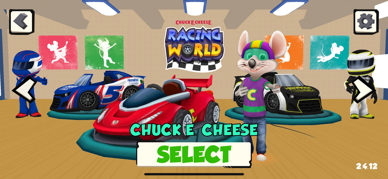 Chuck E. Cheese Racing World - Gameplay image of android game