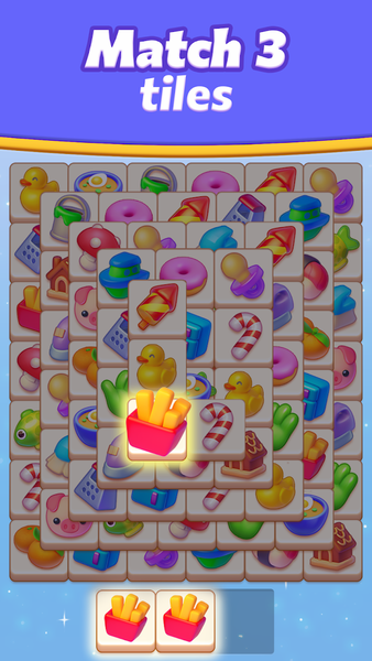 Tile Trio－triple tile match 3d - Gameplay image of android game