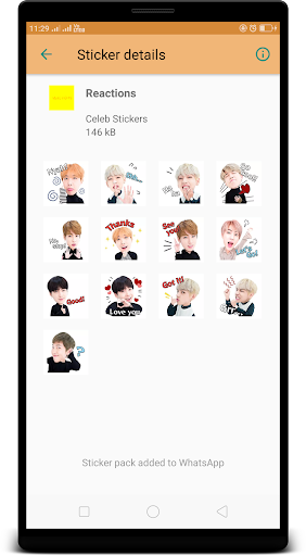 BTS Stickers for Whatsapp - Image screenshot of android app