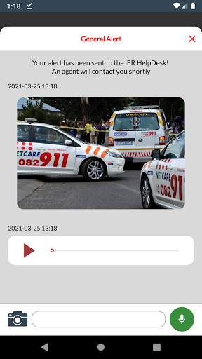 Integrated Emergency Response - Image screenshot of android app