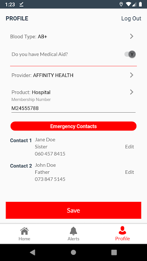 Integrated Emergency Response - Image screenshot of android app