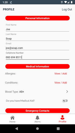 Integrated Emergency Response - Image screenshot of android app