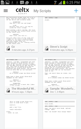 Celtx Script - Image screenshot of android app