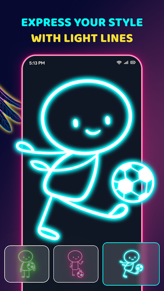 Neonimate: Glow Animation Draw - عکس برنامه موبایلی اندروید