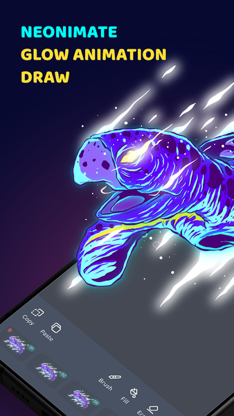 Neonimate: Glow Animation Draw - Image screenshot of android app