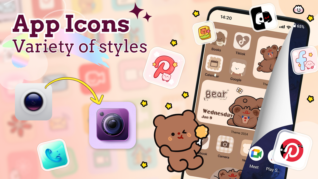 ThemeX: App Icon & My Widgets - Image screenshot of android app