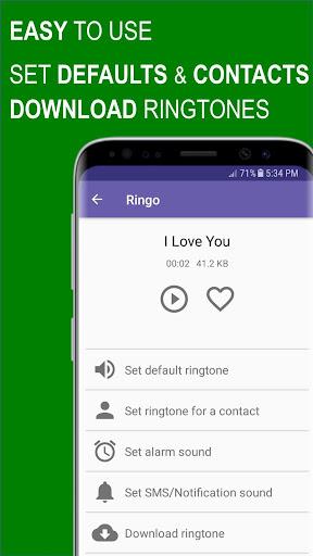 Ringo Ringtones Notifications - Image screenshot of android app