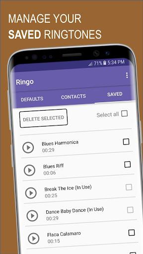 Ringo Ringtones Notifications - Image screenshot of android app