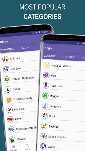 Ringo Ringtones Notifications - Image screenshot of android app