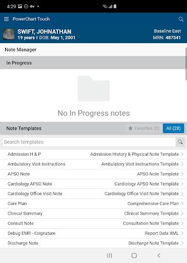 PowerChart Touch - عکس برنامه موبایلی اندروید