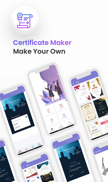 Certificate Maker - Editor - عکس برنامه موبایلی اندروید