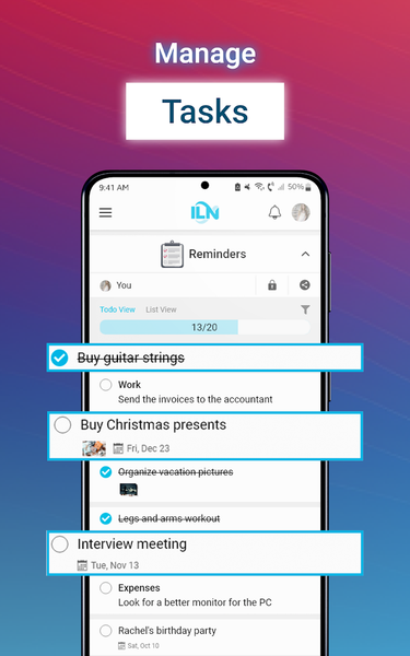 ILN - Your Life Manager - عکس برنامه موبایلی اندروید