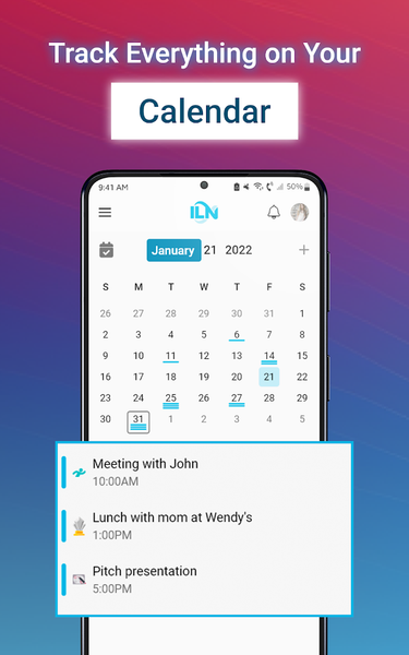 ILN - Your Life Manager - عکس برنامه موبایلی اندروید