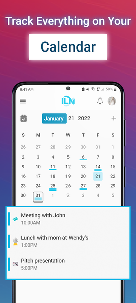 ILN - Your Life Manager - عکس برنامه موبایلی اندروید