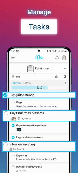 ILN - Your Life Manager - عکس برنامه موبایلی اندروید