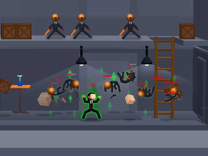 JohnMan: Gun Shooting War Game - عکس بازی موبایلی اندروید