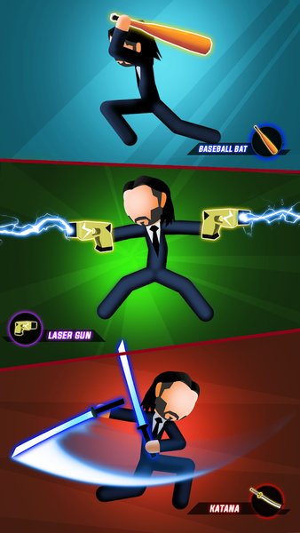 JohnMan: Gun Shooting War Game - عکس بازی موبایلی اندروید