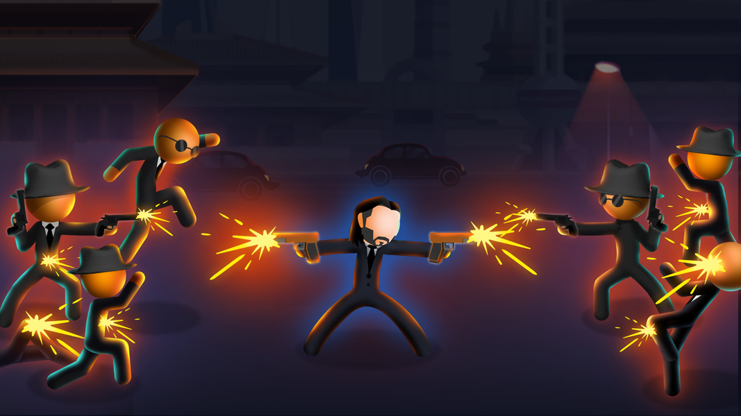 JohnMan: Gun Shooting War Game - عکس بازی موبایلی اندروید