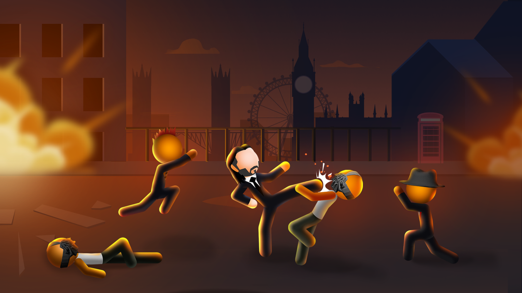 JohnMan: Gun Shooting War Game - عکس بازی موبایلی اندروید