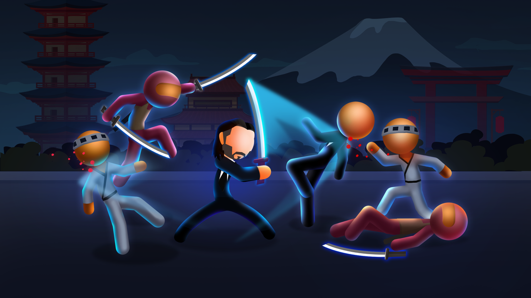 JohnMan: Gun Shooting War Game - عکس بازی موبایلی اندروید