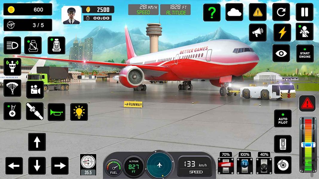 بازی خلبان هواپیما : بازی جدید - Gameplay image of android game