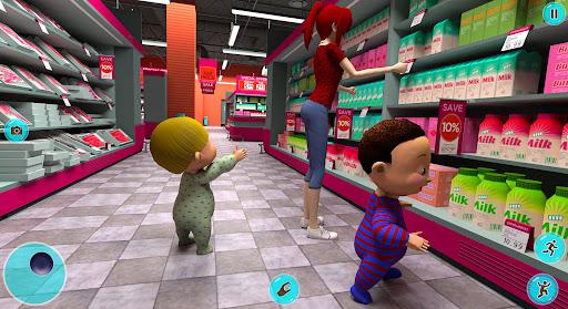Twin Baby Mother Simulator 3D - Image screenshot of android app