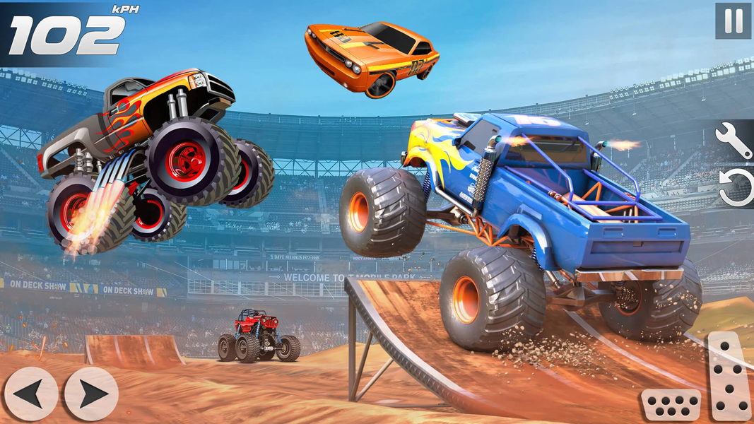 Kids Monster truck Race - عکس بازی موبایلی اندروید